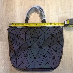 Geometric Black Tote Bag